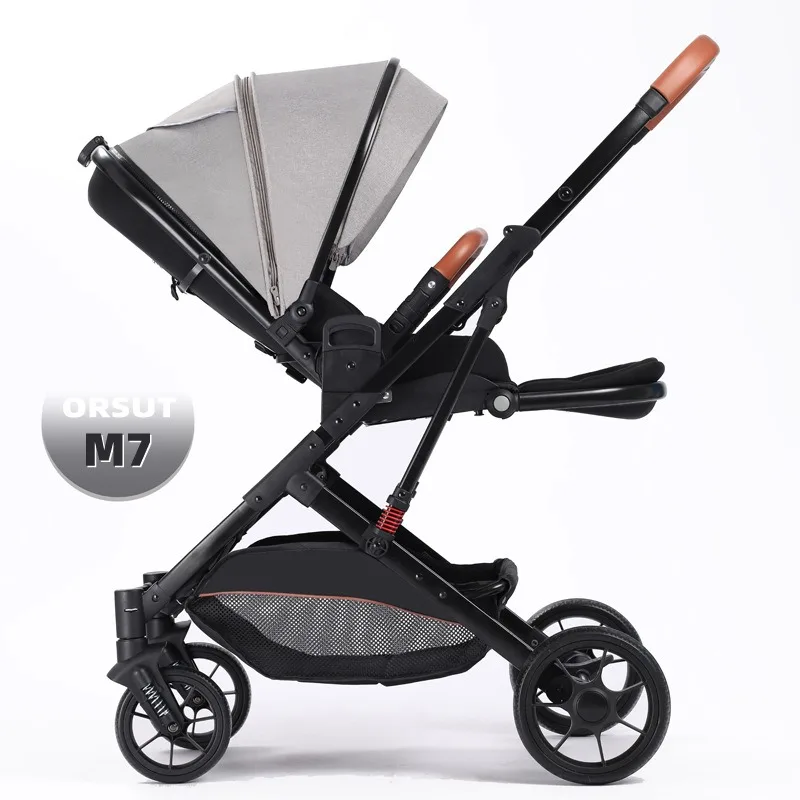 Carrito bebé plegable ligero para recién nacidos con asiento reclinable - imagen 5