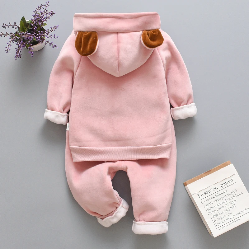 Conjunto de invierno para niña con chaqueta acolchada y pantalón - imagen 3