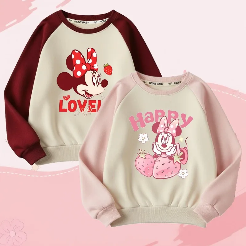 Sudadera Disney Minnie para niñas con cuello redondo y estampado - imagen 4