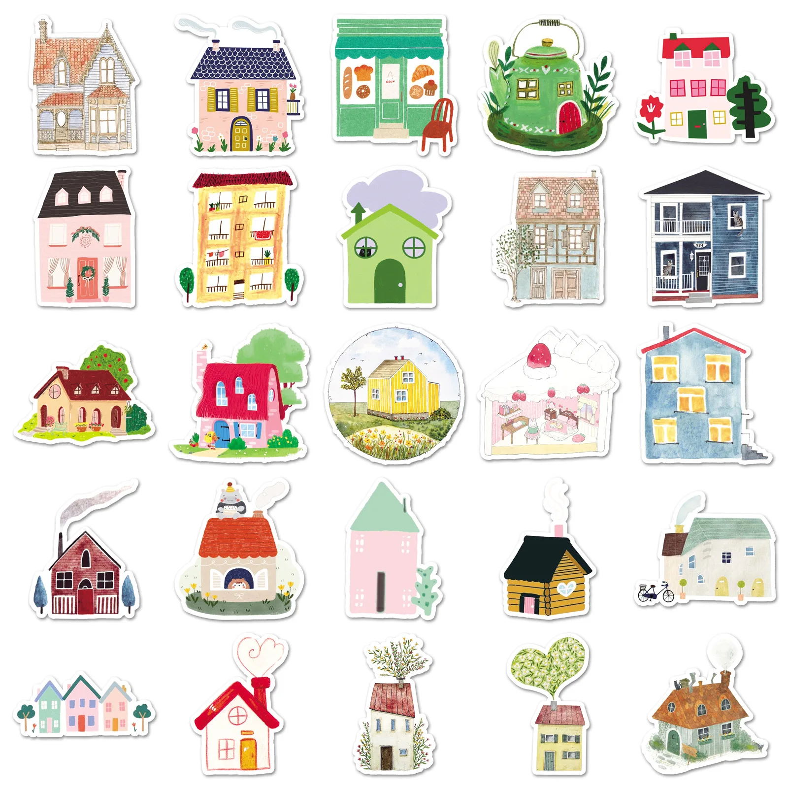 Motivos de casas para personalización creativa