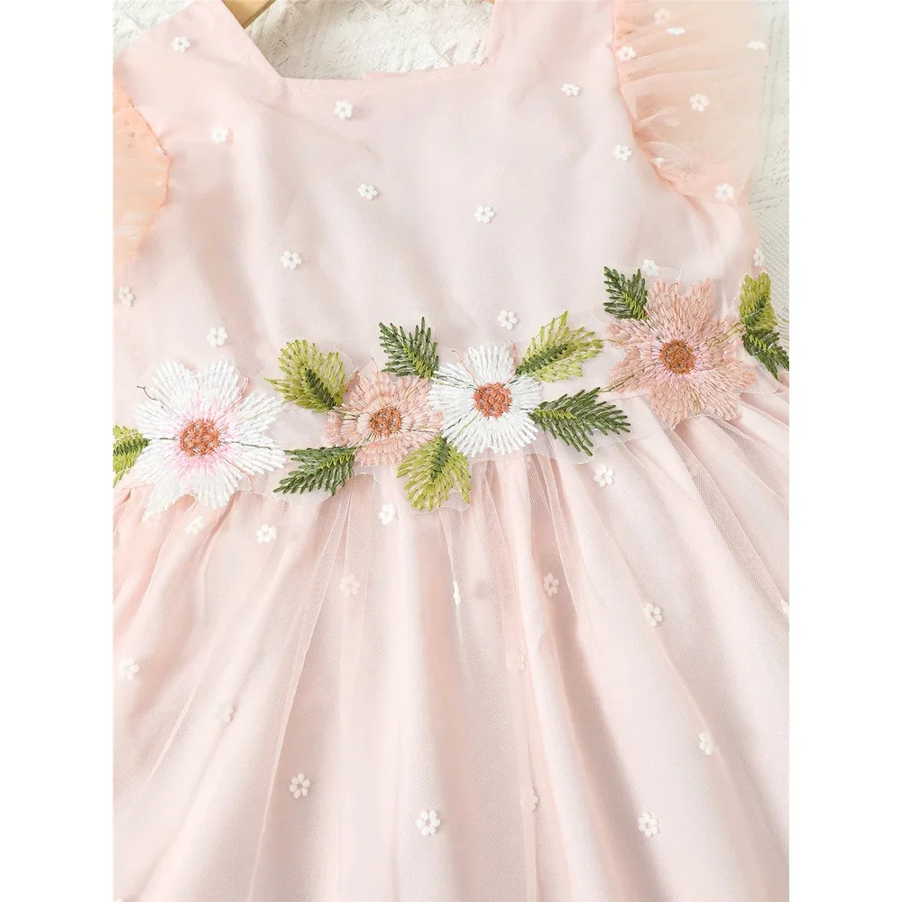 Vestido princesa para niña – Manga volantes estilo coreano - imagen 5