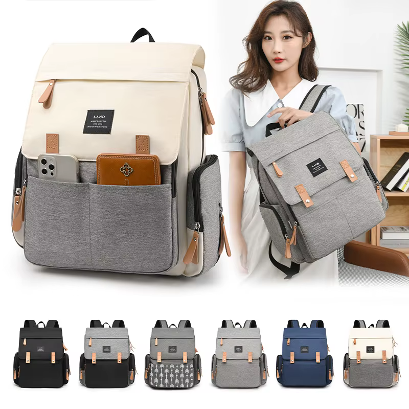 LAND Mommy Landuo bolsa de pañales con cambiador y gran capacidad