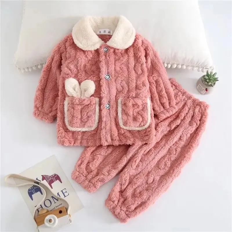 Pijama de franela para niños invierno – Conjunto dos piezas - imagen 4