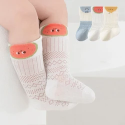 Calcetines finos de malla para bebé con dibujos animados
