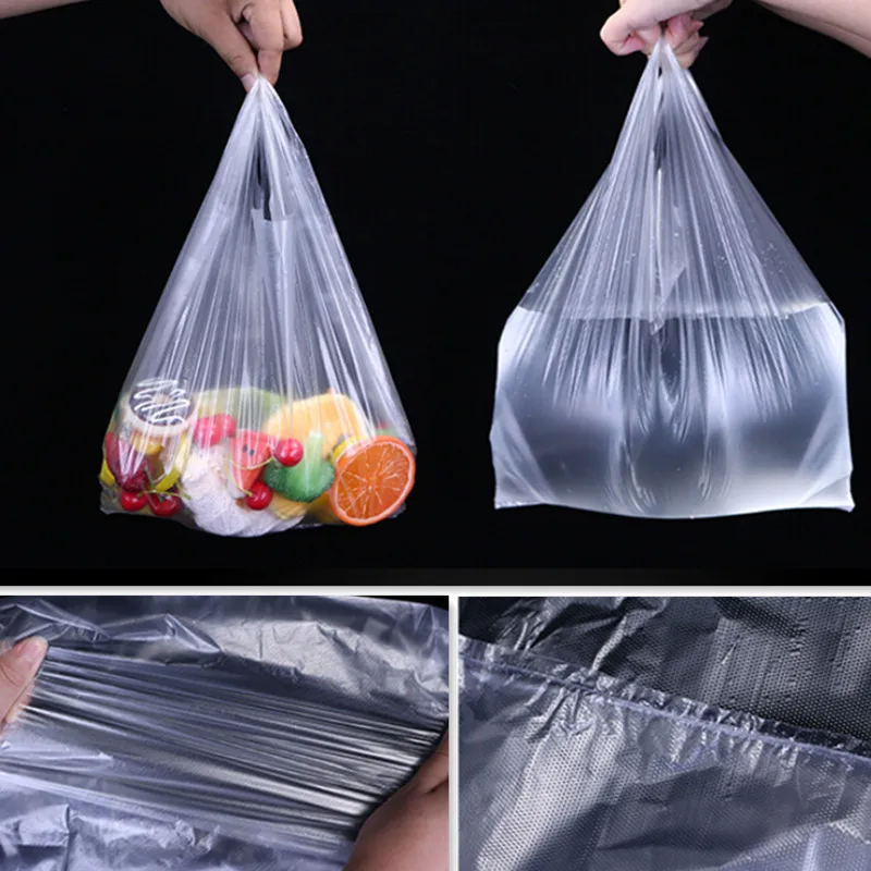 Bolsas de plástico con asa transparentes para supermercado - imagen 4