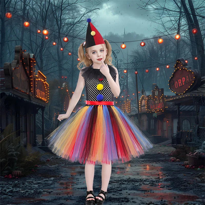 Vestido infantil con look de disfraz de Halloween