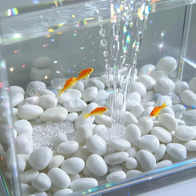 Piedras de río naturales pulidas para jarrones, acuario y jardín - imagen 4