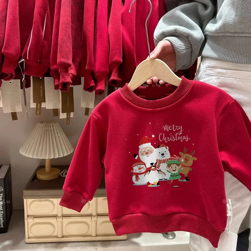 Sudadera de forro polar grueso de invierno para niños - imagen 3