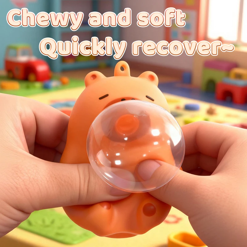Llavero capibara peluche relajante para niños - imagen 2