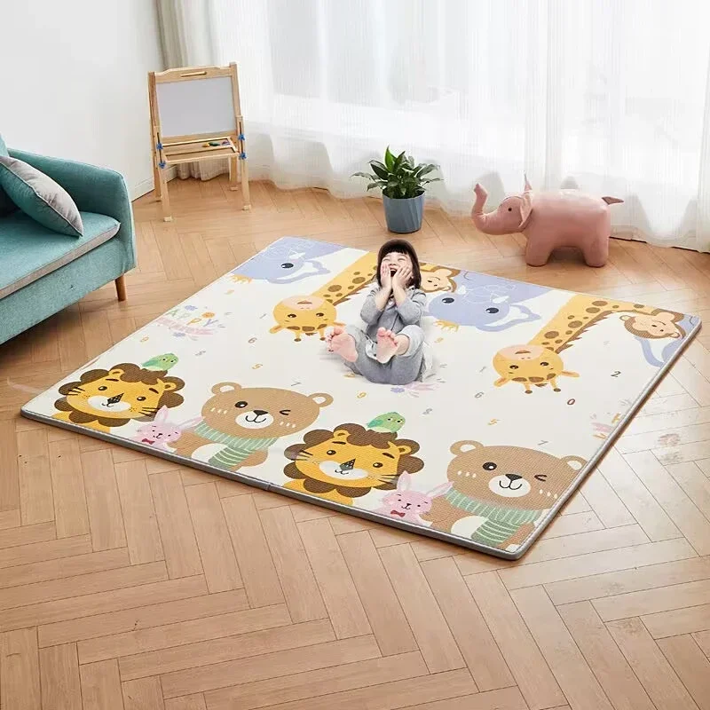 Alfombra de juego gruesa para gatear acolchada, grande y cómoda - imagen 4