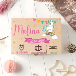 Caja de recuerdos personalizada ballena bautismo con nombre