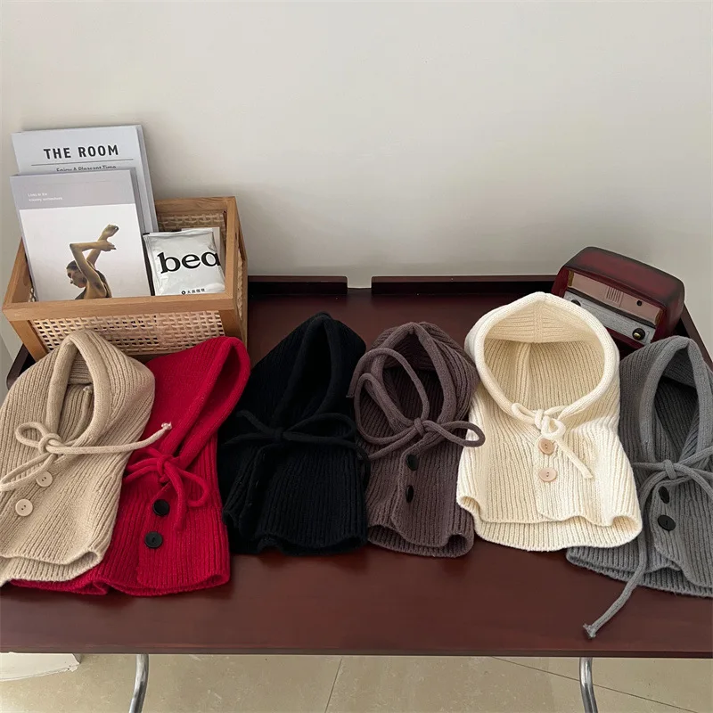 Gorro invierno bebé con calentador de cuello tipo capucha - imagen 2