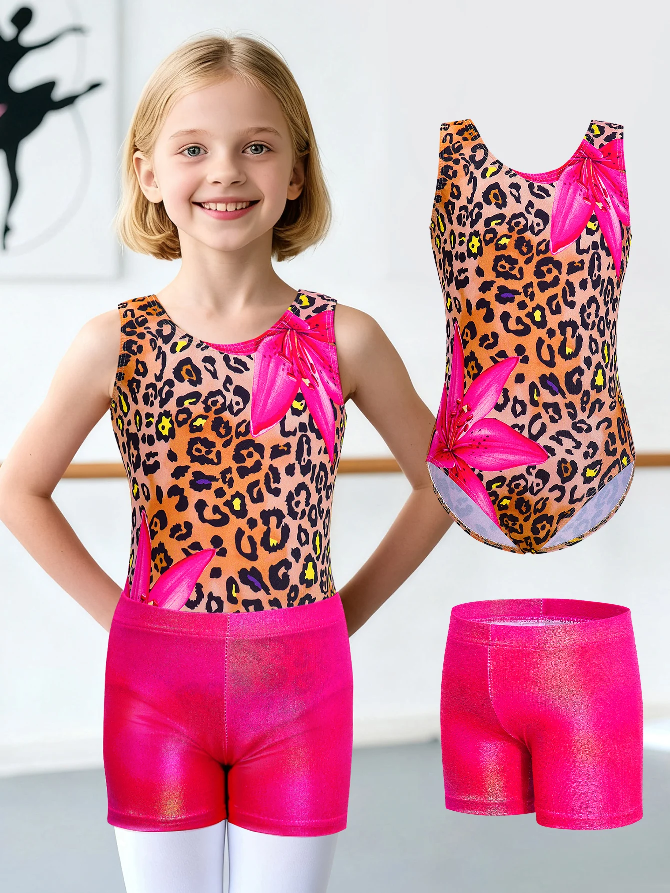 Estampado de leopardo en traje de una pieza