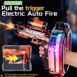 Pistola de agua eléctrica con luz para piscina y playa al aire libre