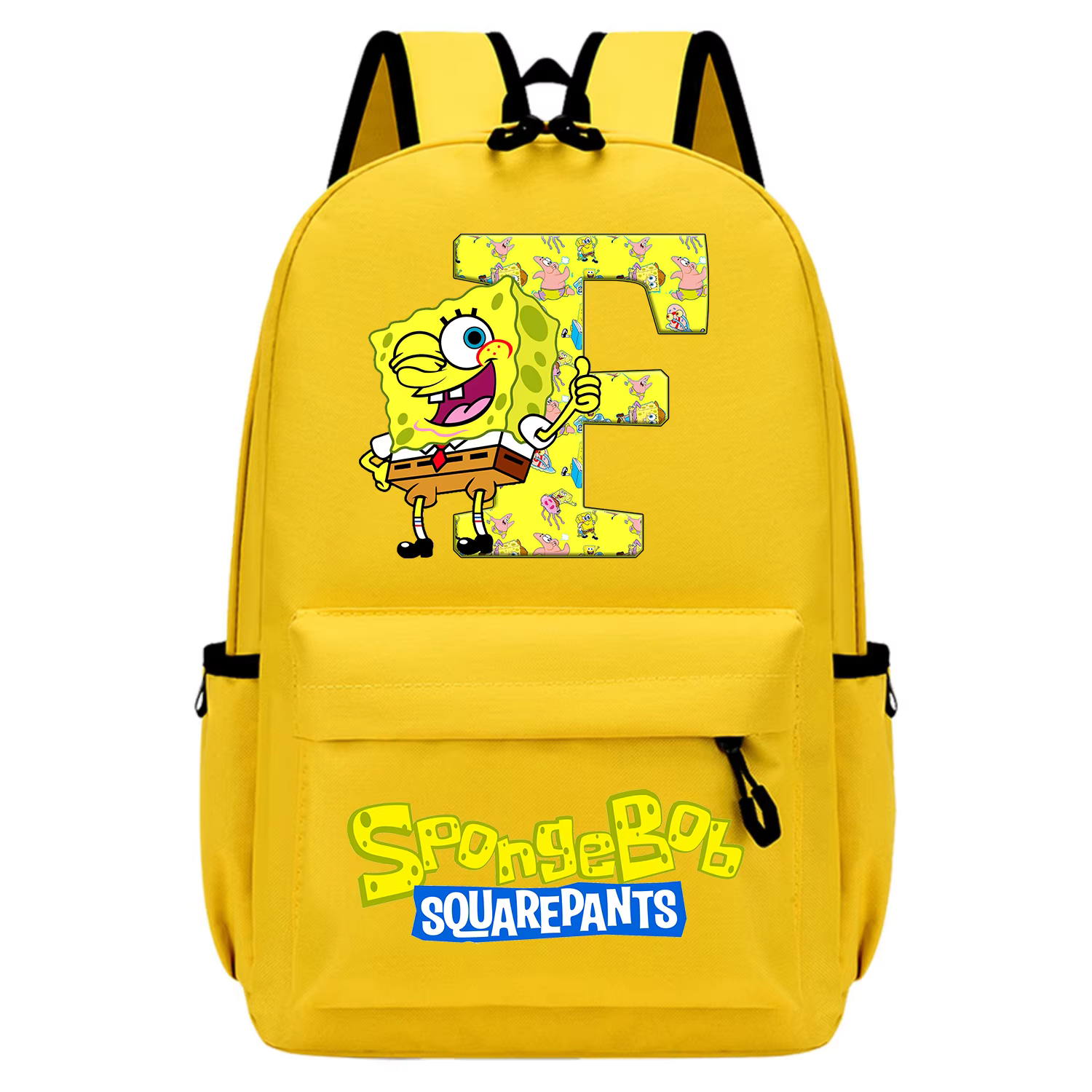 Mochila escolar de Bob Esponja amarilla para niños – diseño anime - imagen 3