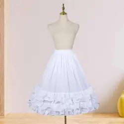 Falda de tirantes para niña elegante de flores con crinolina