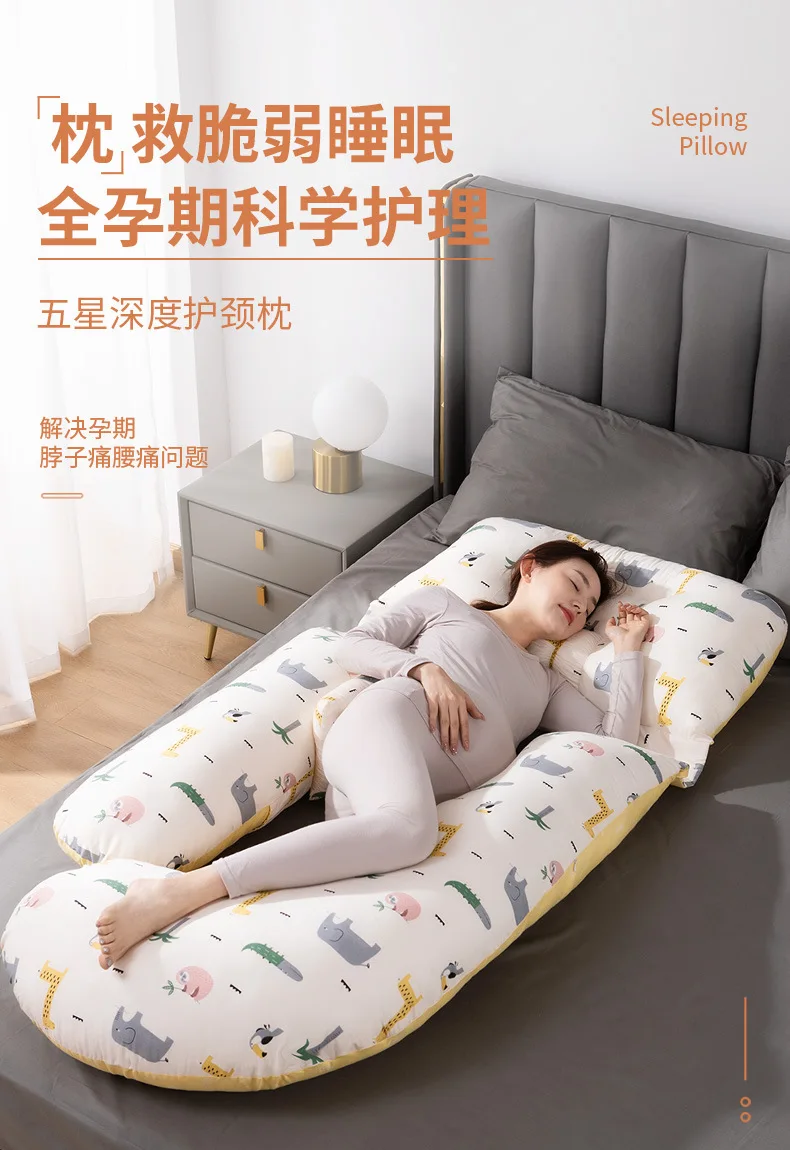 Almohada en forma de U para descanso lateral