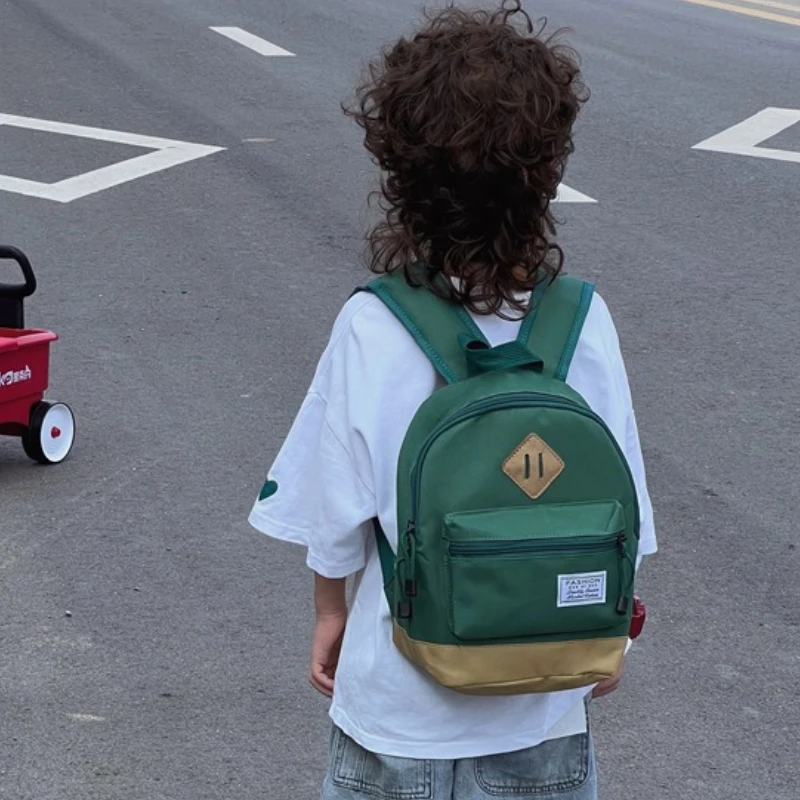 Mochila escolar de lona ligera retro para niña, gran capacidad - imagen 3