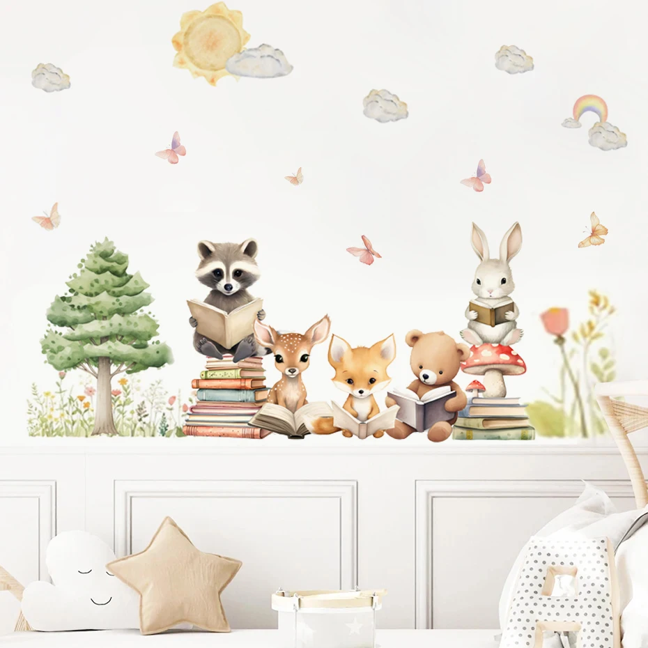 Decoración con animales en sala de estar