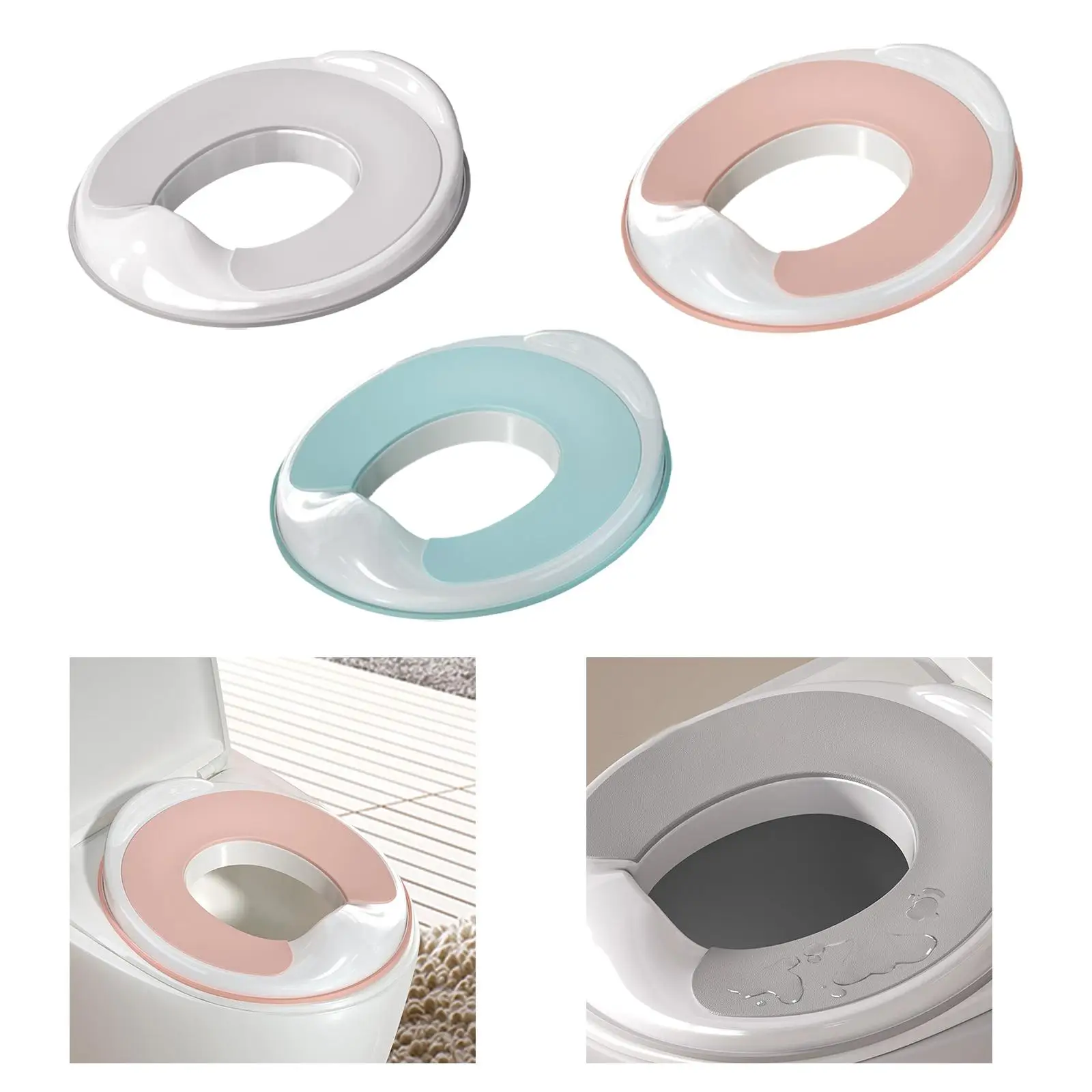 Asiento de orinal para inodoro compacto, cómodo y con colocación fácil - imagen 2