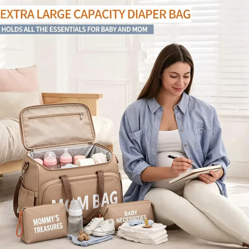 Printe bolsa maternidad impermeable para hospital, pañales y postparto - imagen 5