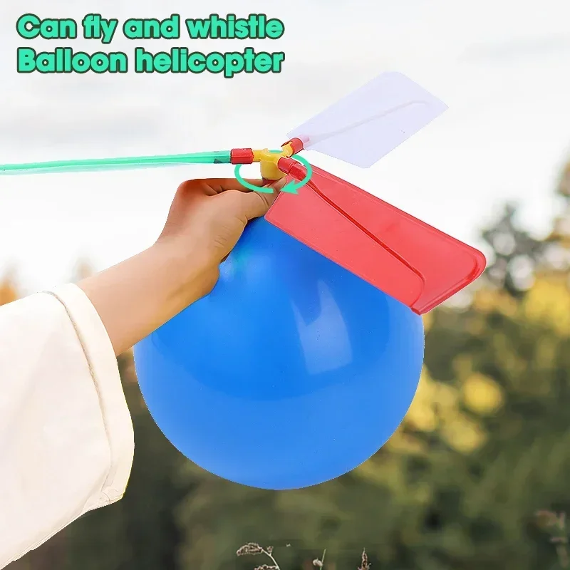 Juguetes al aire libre con globo eléctrico y helicóptero para niños - imagen 5
