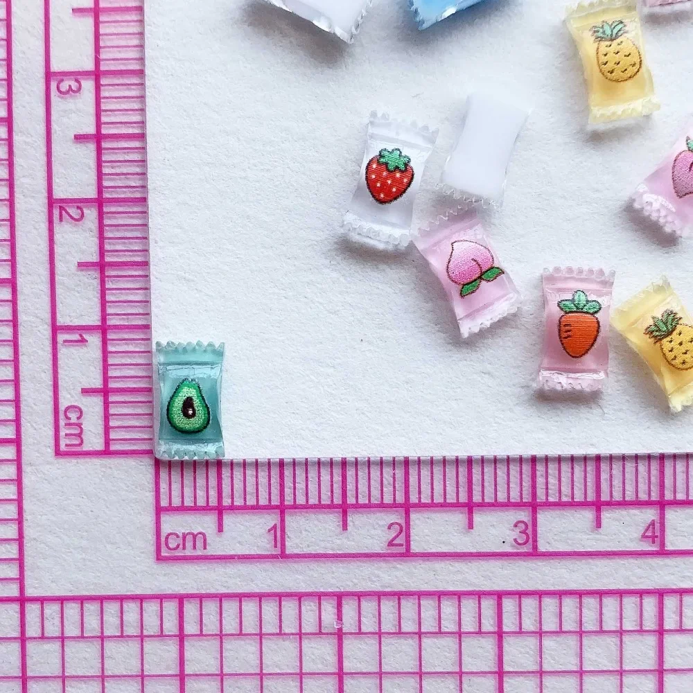 Comida para casa de muñecas de resina: mini dulces coloridos - imagen 4