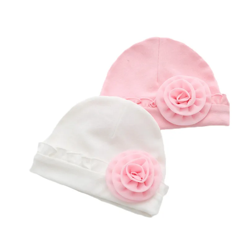 Gorro bebé recién nacido de algodón suave estilo princesa - imagen 3