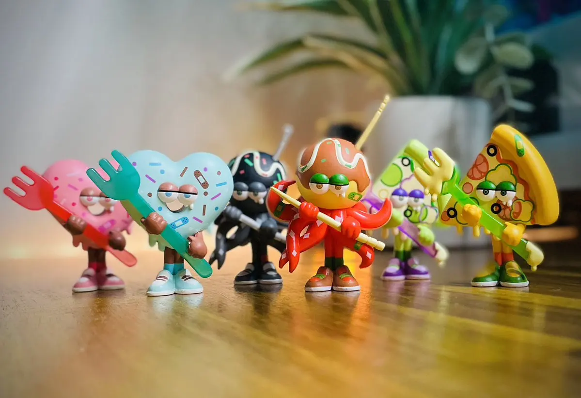 Figuras Gashapon Stasto Food Attack Guards, aperitivos coleccionables - imagen 2