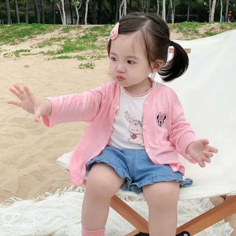 Pantalones cortos de mezclilla para bebé y niña en algodón
