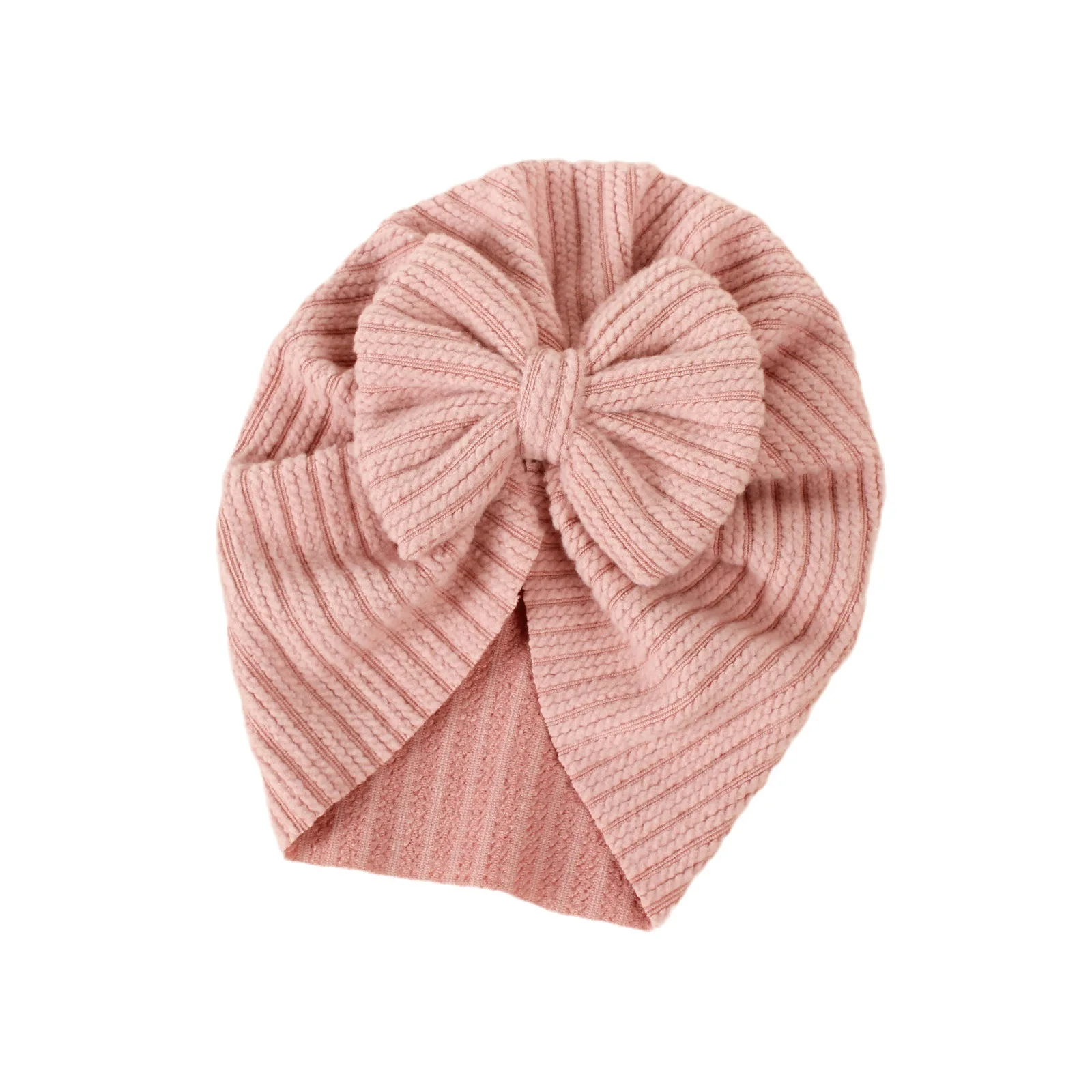 Diadema turbante con lazo para bebé recién nacido – Gorro suave invierno - imagen 3