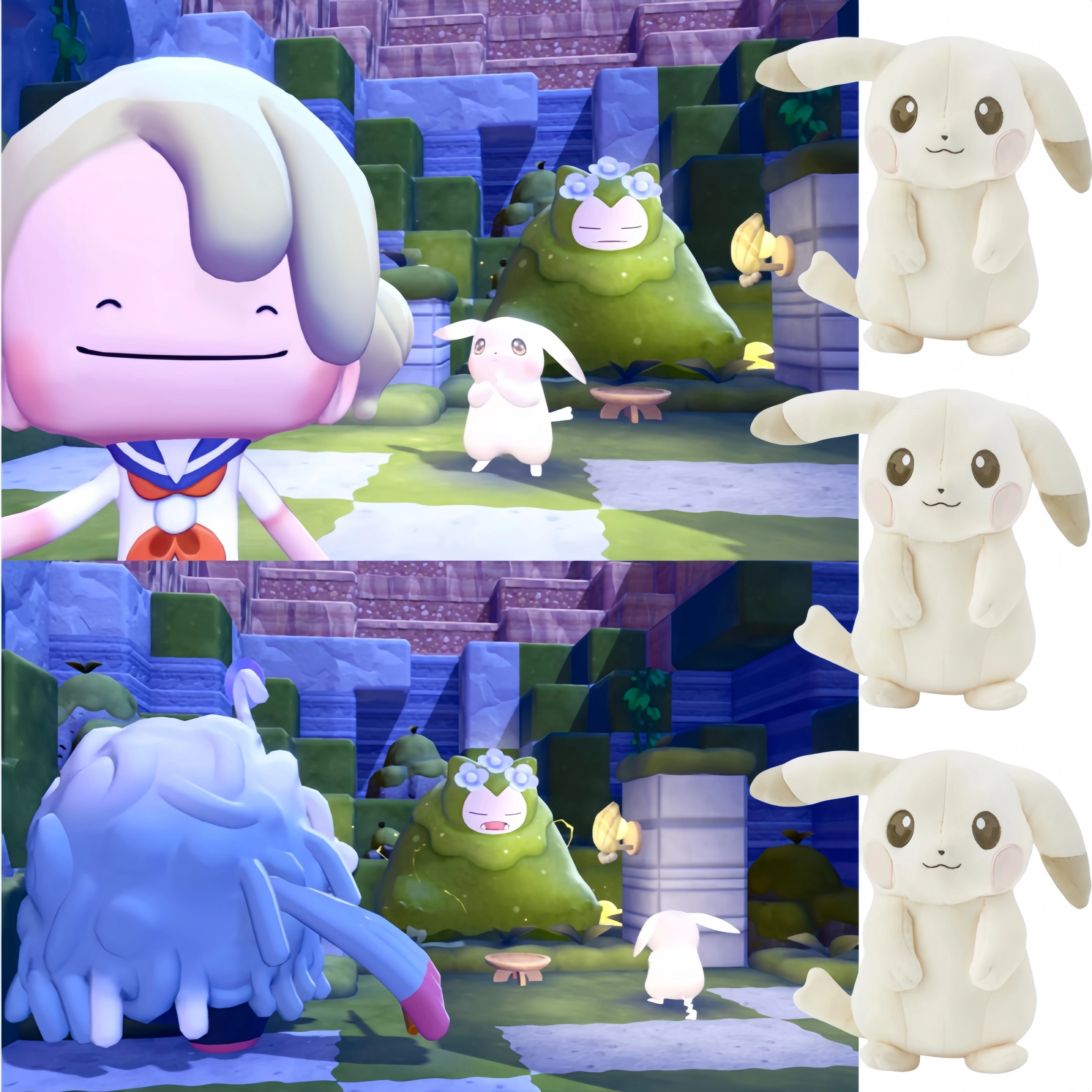 Peluche Pokémon Pikachu Pokopia con orejas flexibles para jugar - imagen 5
