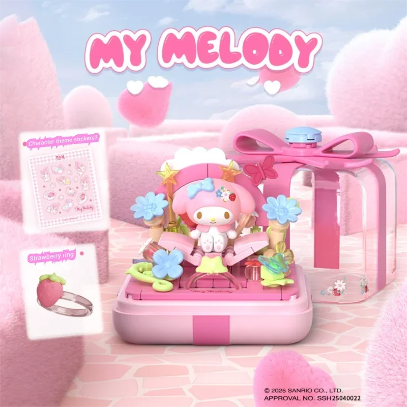 Caja sorpresa Sanrio de construcción acrílica con Hello Kitty y Kuromi - imagen 3