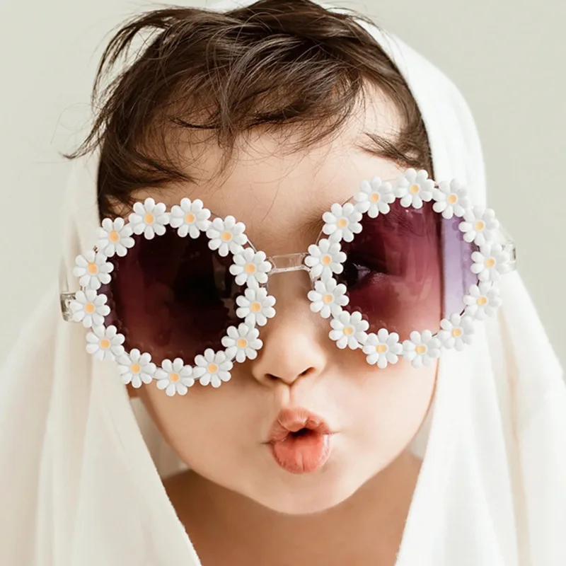 Margarita gafas de sol bebé con diadema lazo y bandas elásticas - imagen 5