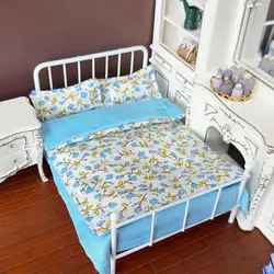 Ropa de cama en miniatura para casa de muñecas: almohadas suaves