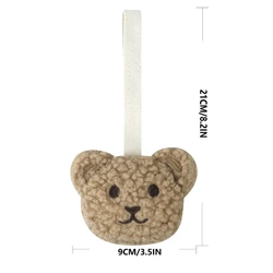 Oso de peluche portachupetes para guardería infantil