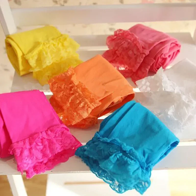 Leggings de encaje para bebé niña – Terciopelo caramelo - imagen 4
