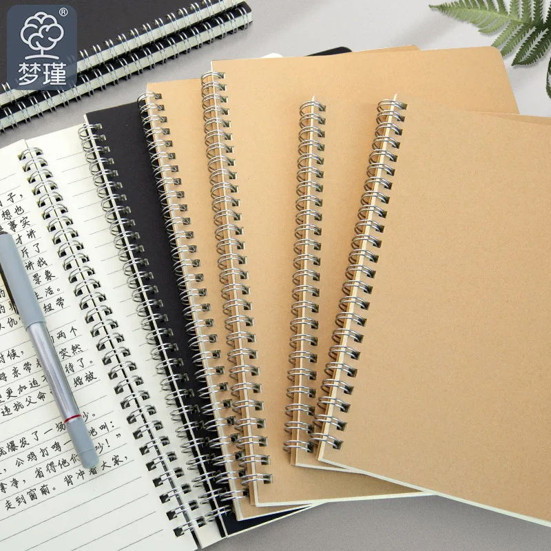 Cuaderno escolar retro kraft con espiral de encuadernación - imagen 3