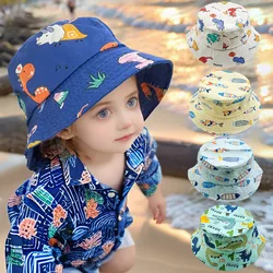 Sombrero pescador bebé de algodón transpirable estampado animal