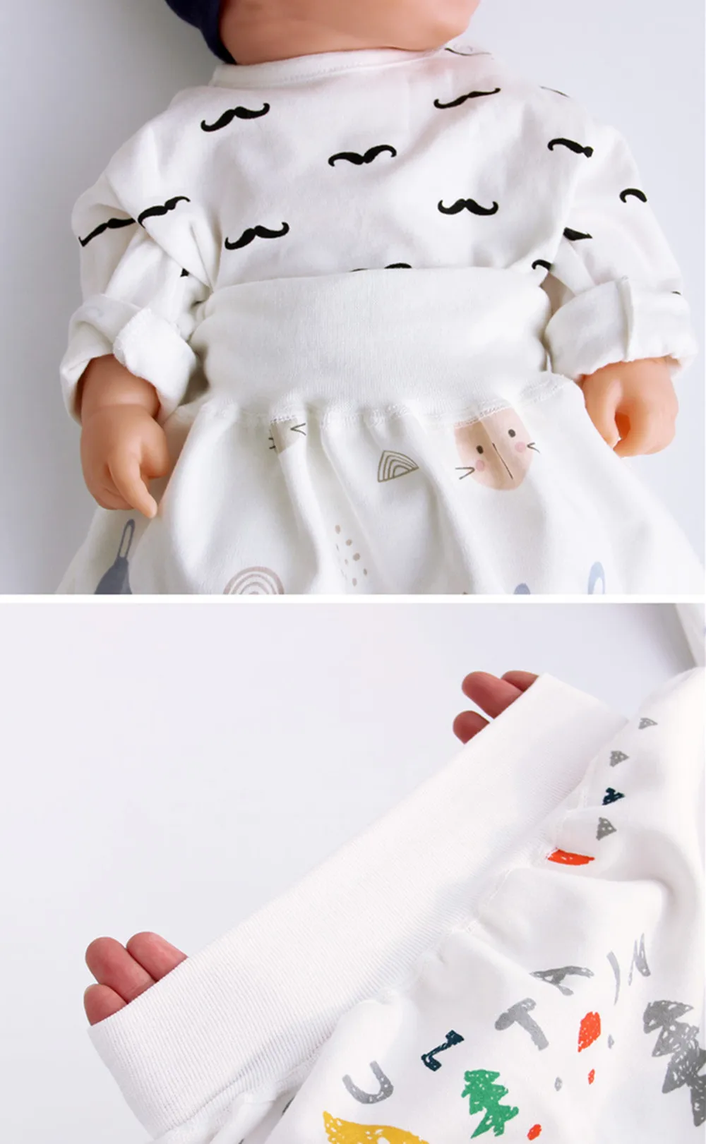 Pañal reutilizable impermeable corto para bebé - Protege día y noche - imagen 3