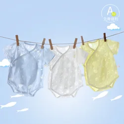 Pelele de verano suave y ajustado para bebé niña y niño