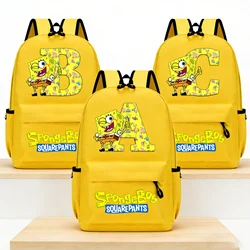 Mochila escolar de Bob Esponja amarilla para niños – diseño anime