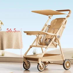 Cochecito de jogging plegable con asiento ventilado y bloqueo trasero