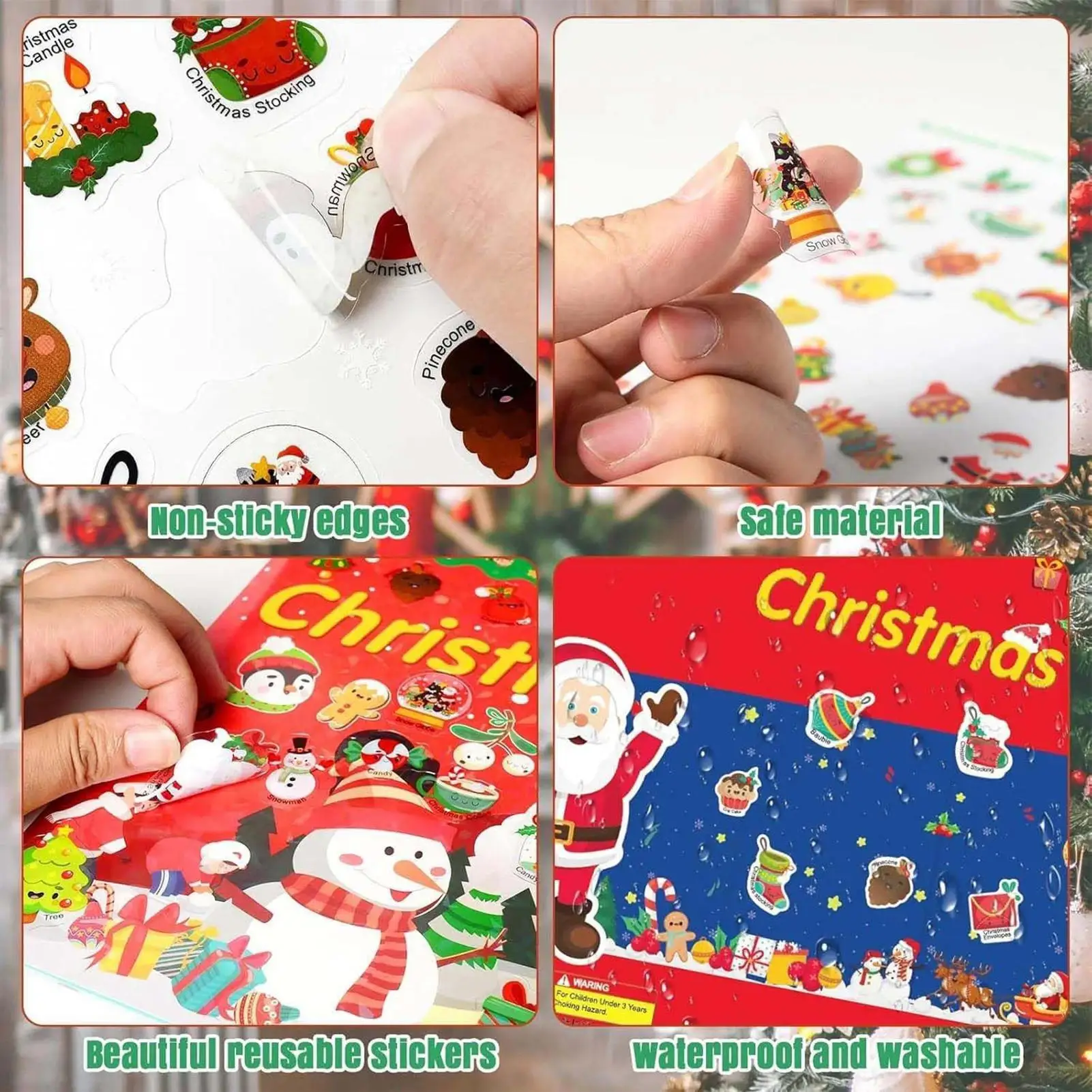 Cuaderno portátil para actividades infantiles de invierno