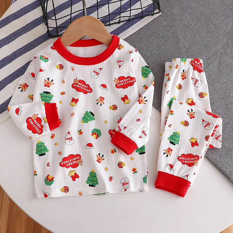 Conjunto de pijama infantil unisex suave y cómodo dibujos animados - imagen 4
