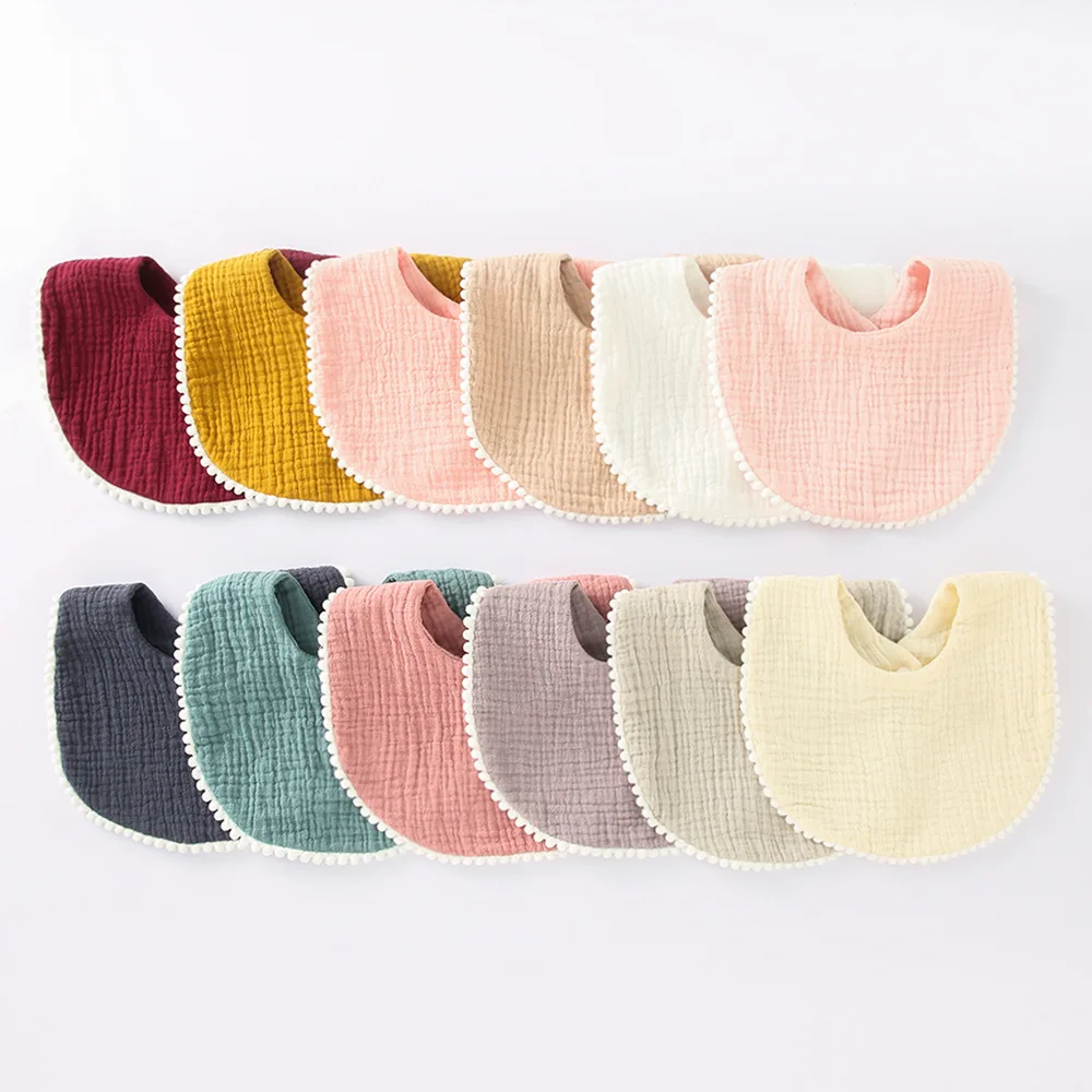 Babero bandana absorbente de algodón con volantes para bebé - imagen 2