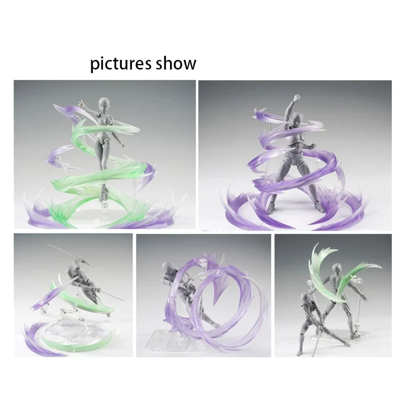 Efectos de llama Whirlwind 9 colores para figuras de acción y Gundam - imagen 5