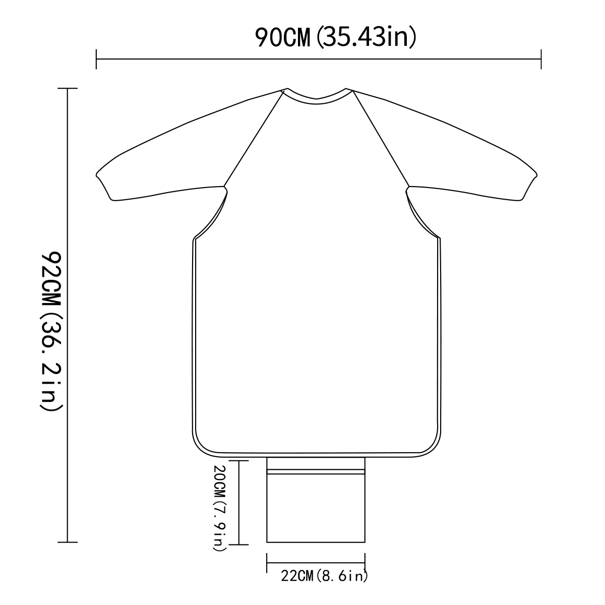 Elinfant babero de alimentación impermeable para trona de bebé - imagen 5