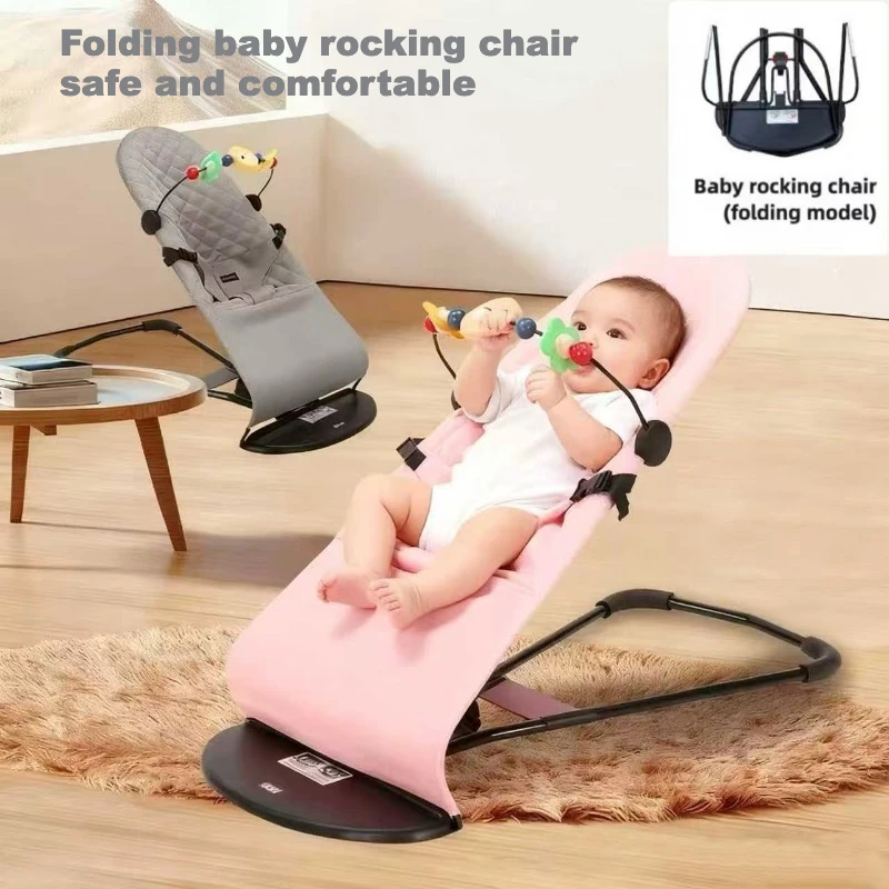 Mecedora ajustable para recién nacido con columpio plegable lavable