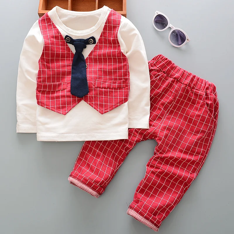 Conjunto bebé de algodón: camiseta, pantalón para primavera y otoño